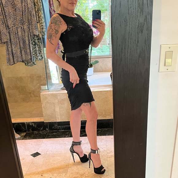 Rickie Freeman for Teri John Ribbon Ruched Dress - Picture 2 of 10